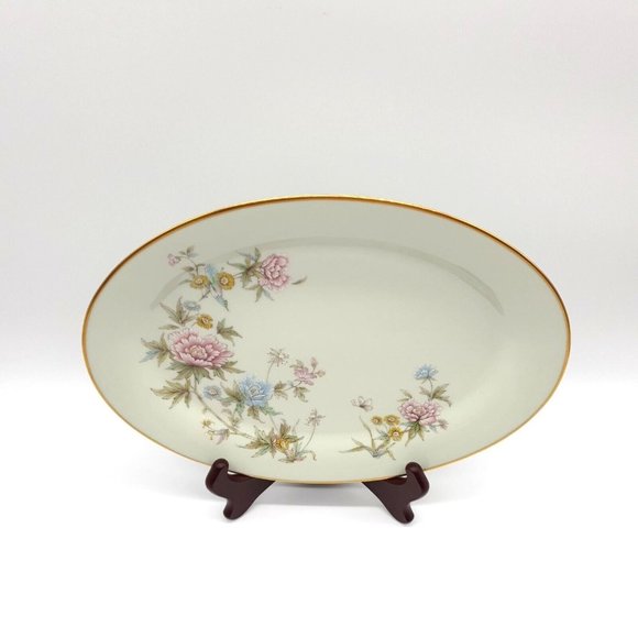 Noritake Troubadour Serving Dish Platter 12" x 8.5" Floral Replacement Dinner - Picture 3 of 8